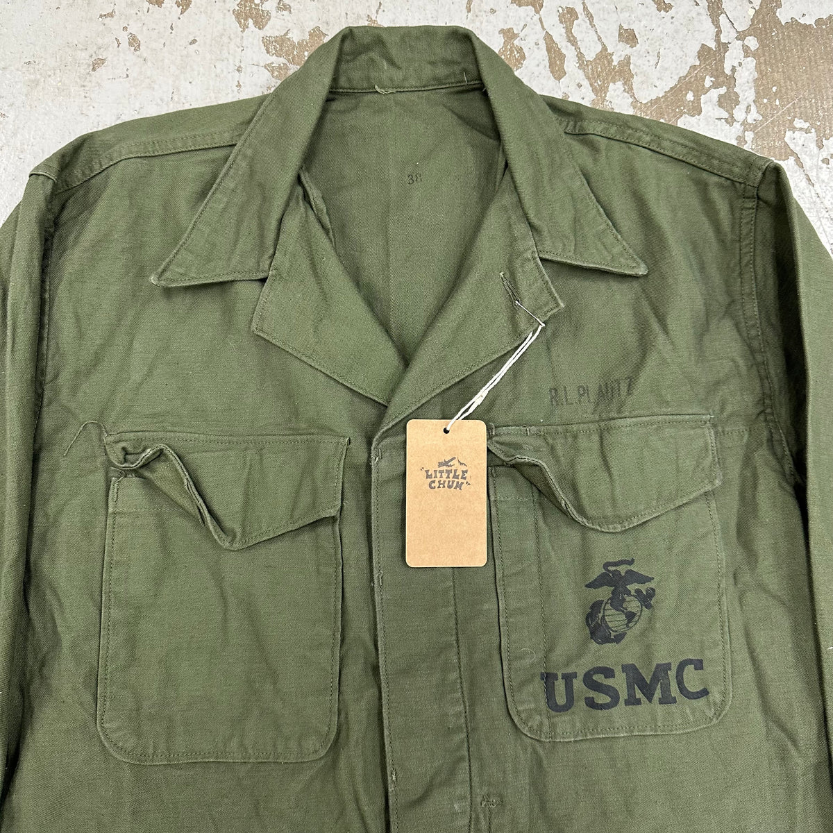 1960’s Mint USMC P-56 Utility Shirt Size 38