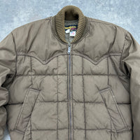 1970’s Tempco Goose Down Brown Western Jacket Large