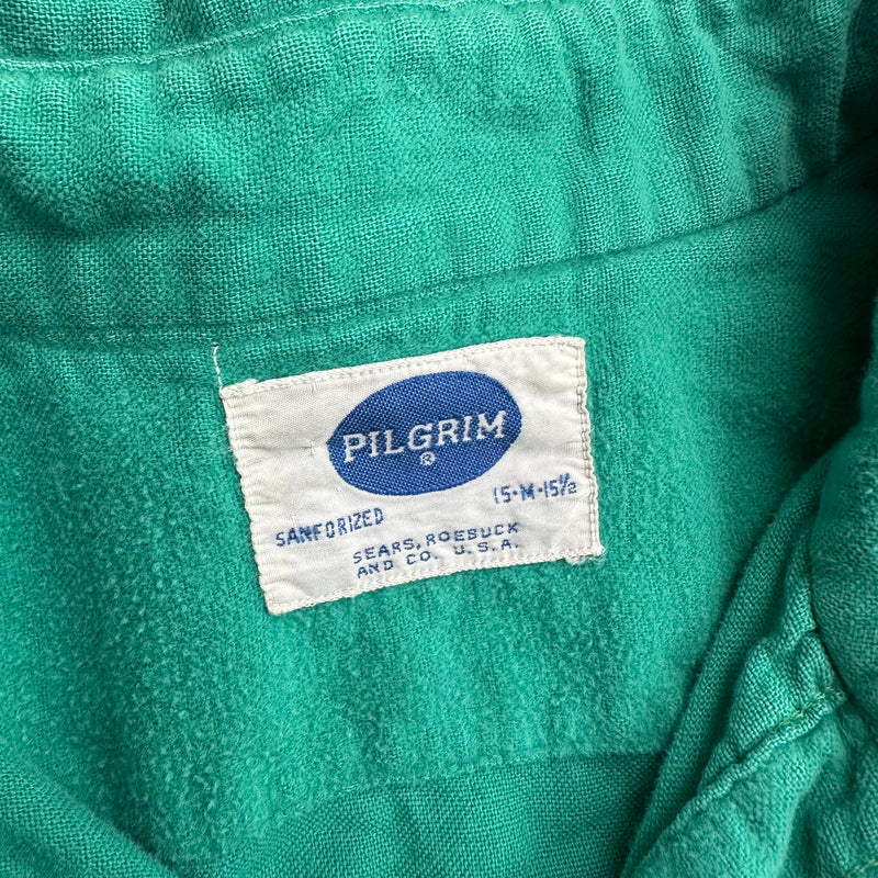 1950’s Pilgrim Cotton Flannel Shirt Medium 22” Chest