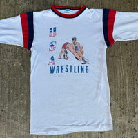 1970’s Champion Blue Bar USA Wrestling T-Shirt Small