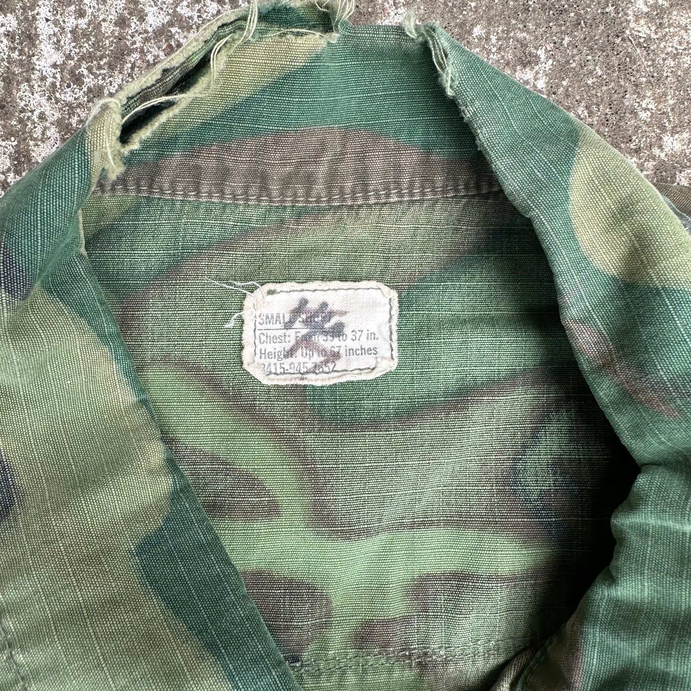 1960’s ERDL Clown Camo Jungle Jacket Small Short