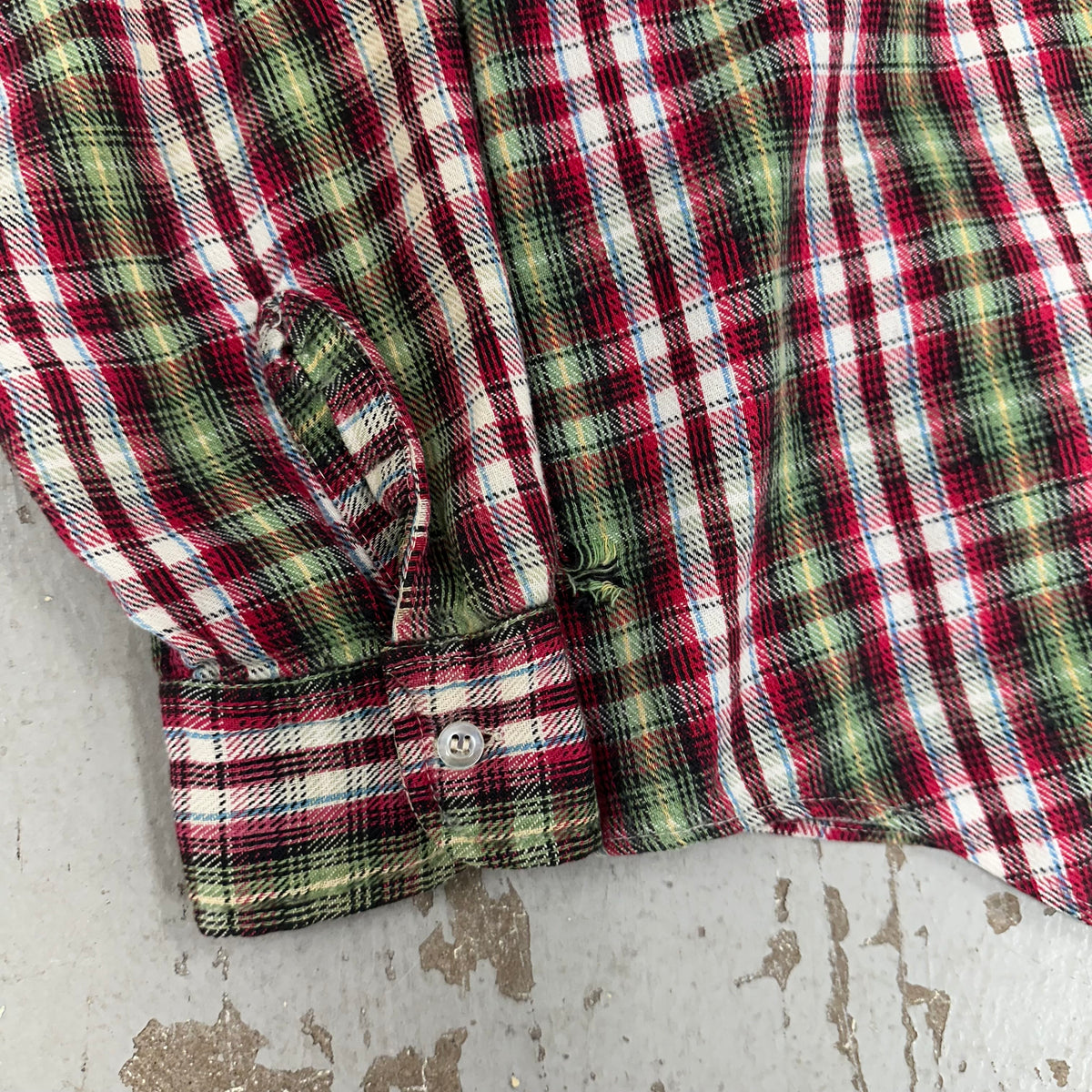 1970’s JC Penney’s Plaid Cotton Flannel Shirt Large