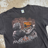 1990’s Harley Davidson Follow Nobody 3D Emblem T-Shirt XL