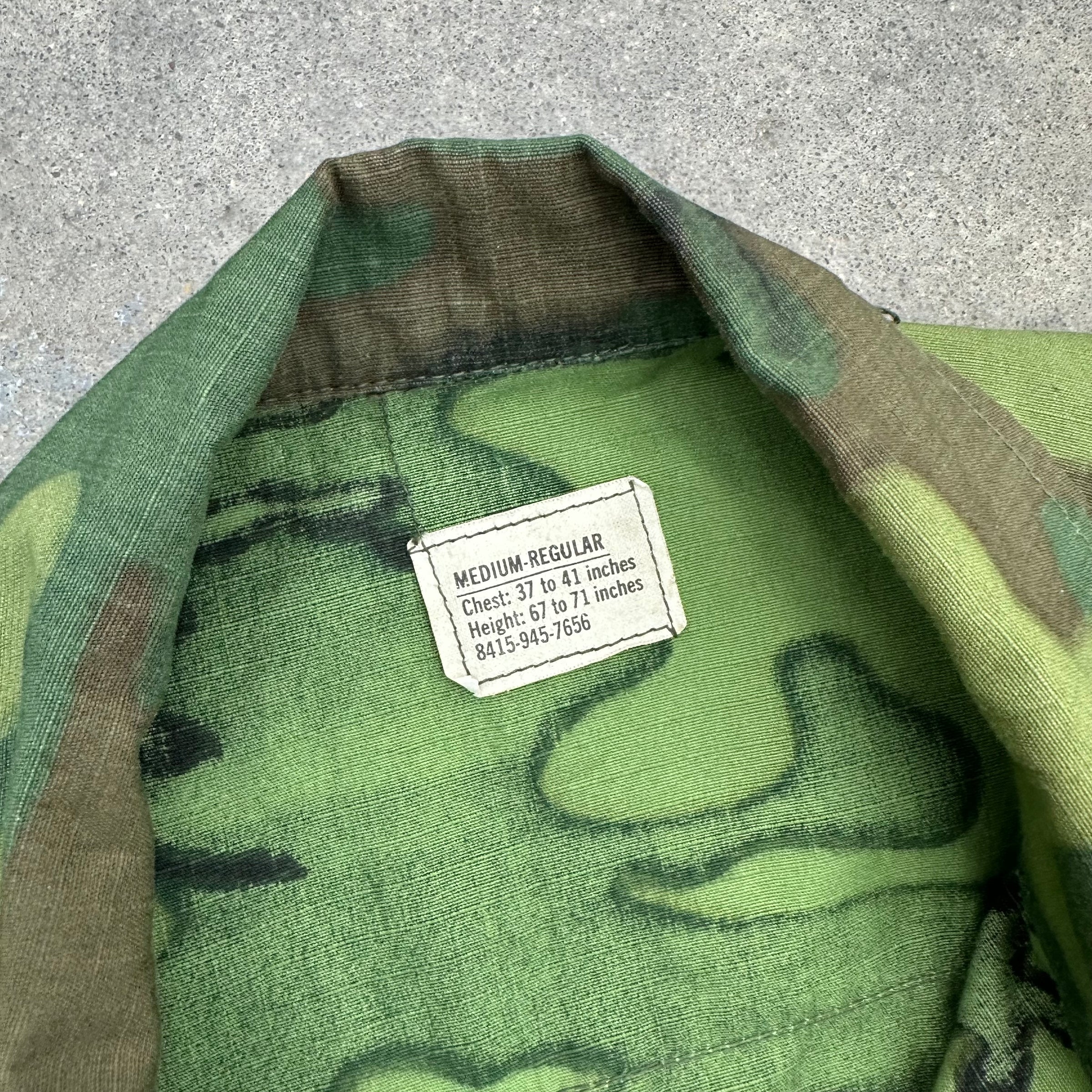 1960’s Deadstock ERDL Camo Jungle Jacket Medium Regular