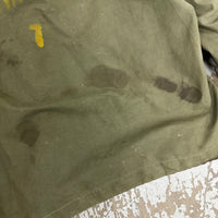 1940’s WWII Stenciled US Navy Wet Weather Parka Large