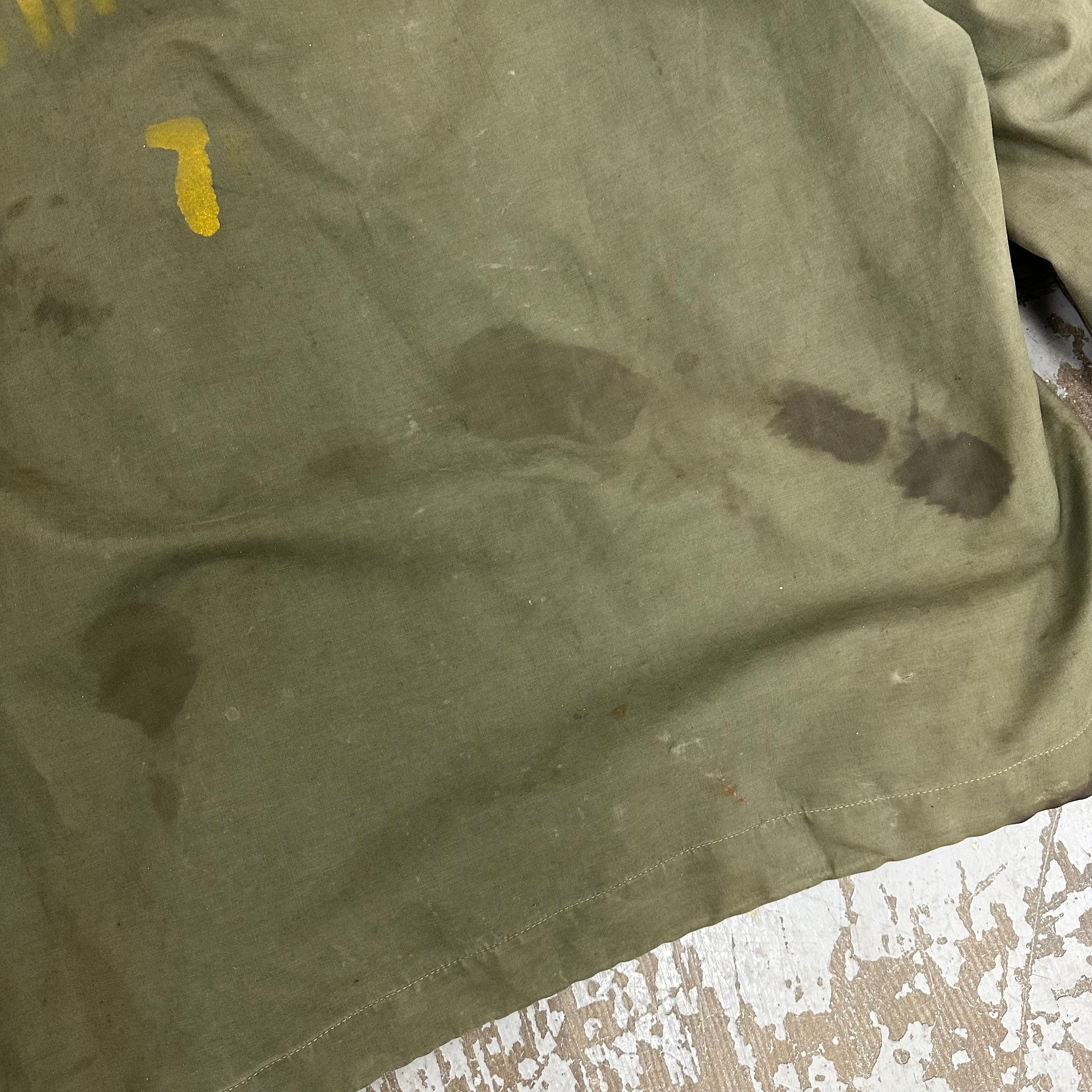 1940’s WWII Stenciled US Navy Wet Weather Parka Large