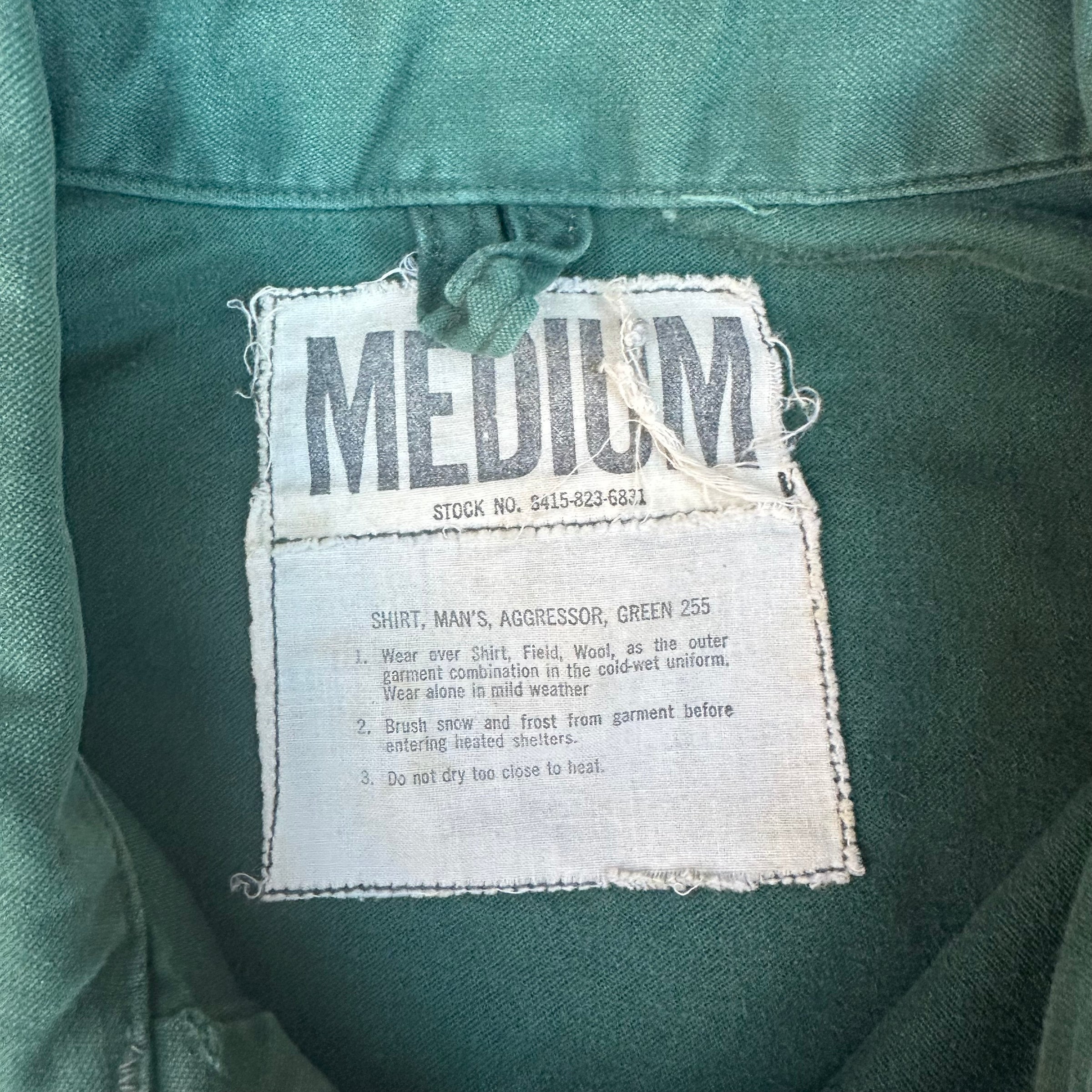 1960’s US Army Aggressor Shade 255 Pullover Shirt Medium