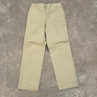 1960’s Vietnam War Deadstock US Army Khaki Cotton Pants 34” Waist