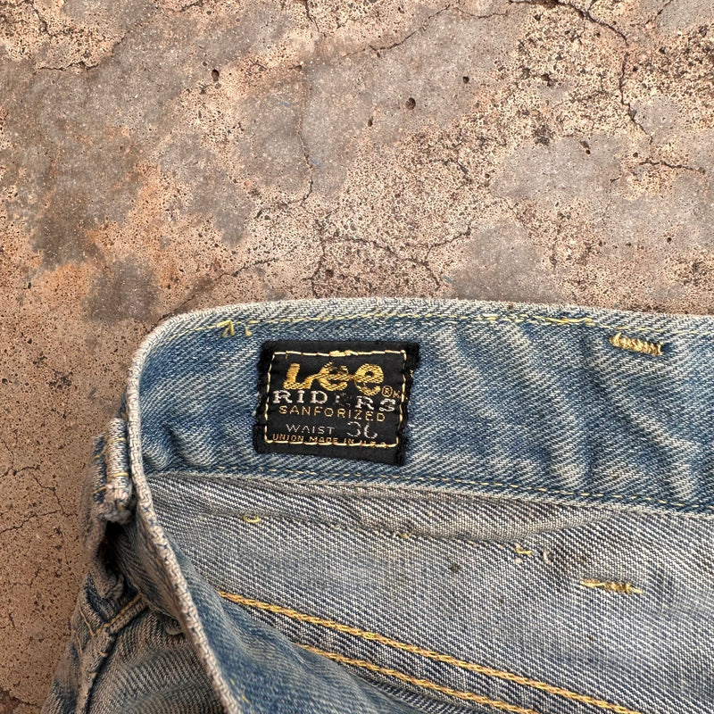 1960’s Half Selvedge Lee Riders Denim Jeans 35” x 28”