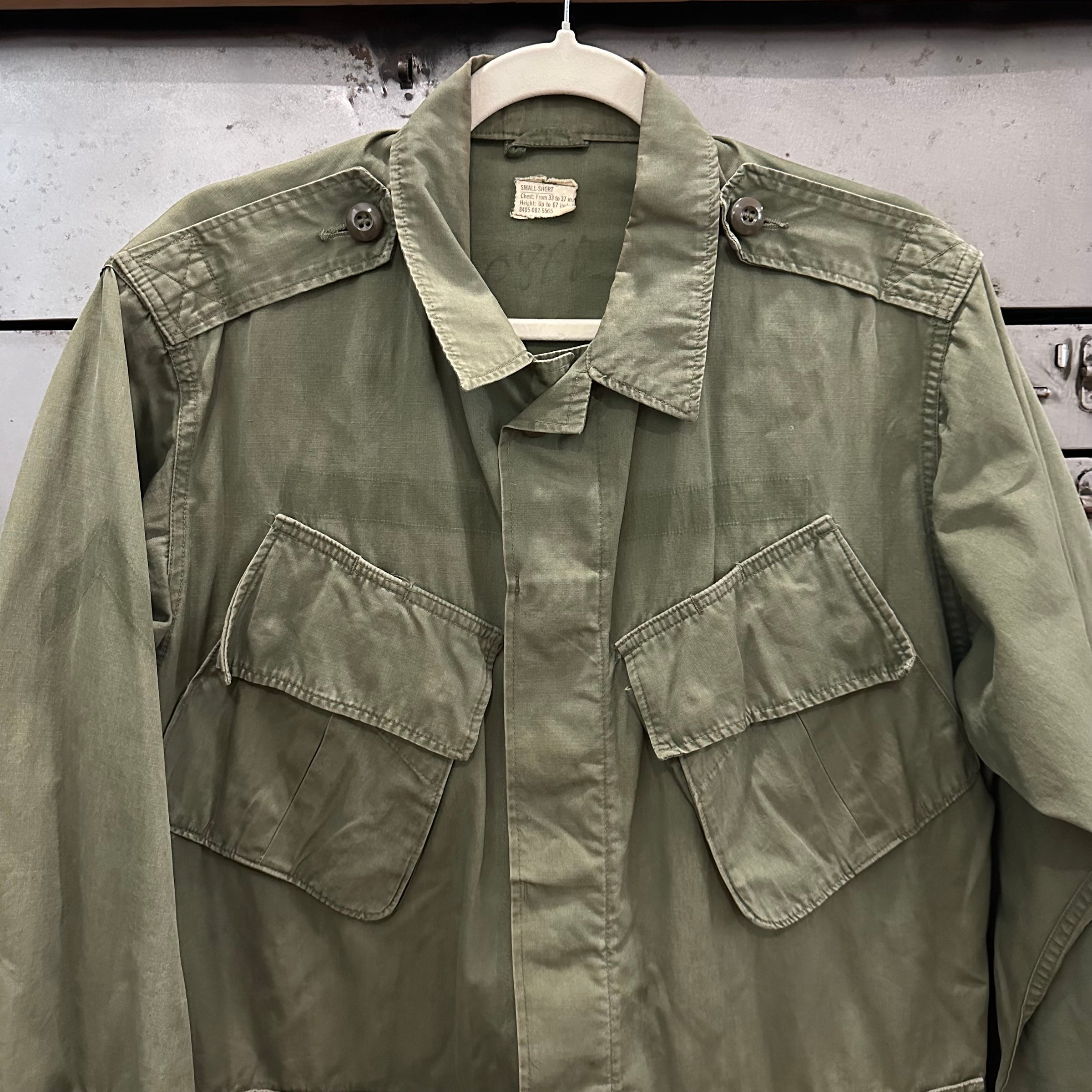 1960’s Vietnam War Second Pattern Poplin Jungle Jacket Small Regular