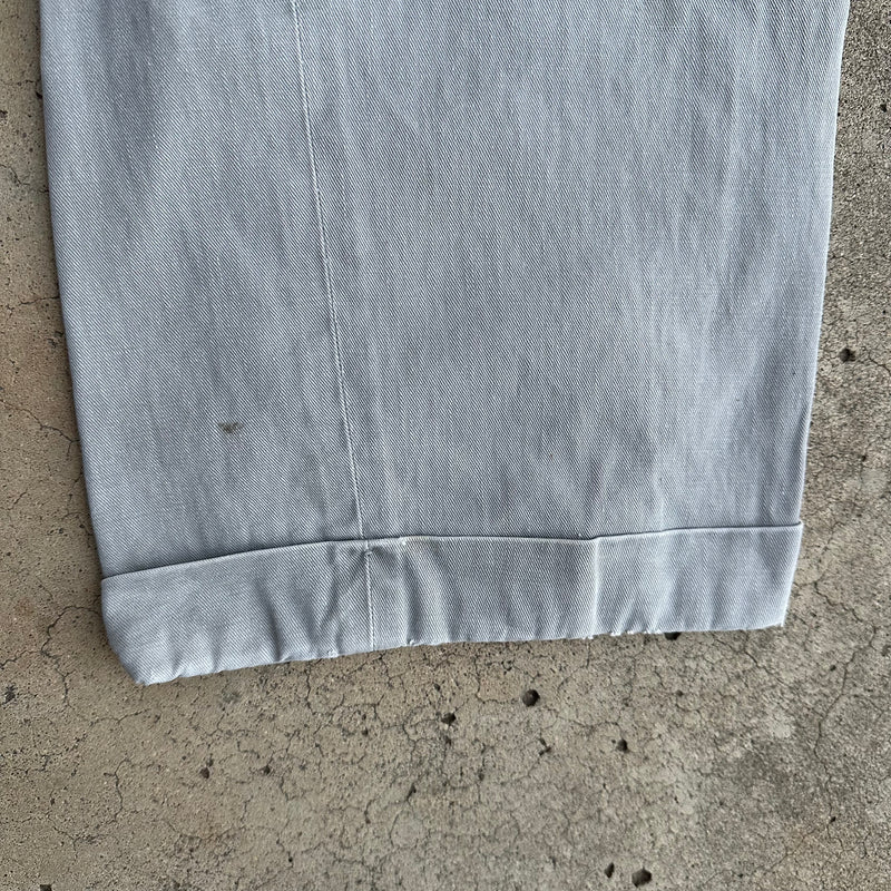 1950’s Anthony’s Buckhide Grey Sailcloth Cotton Work Pants 30” Waist