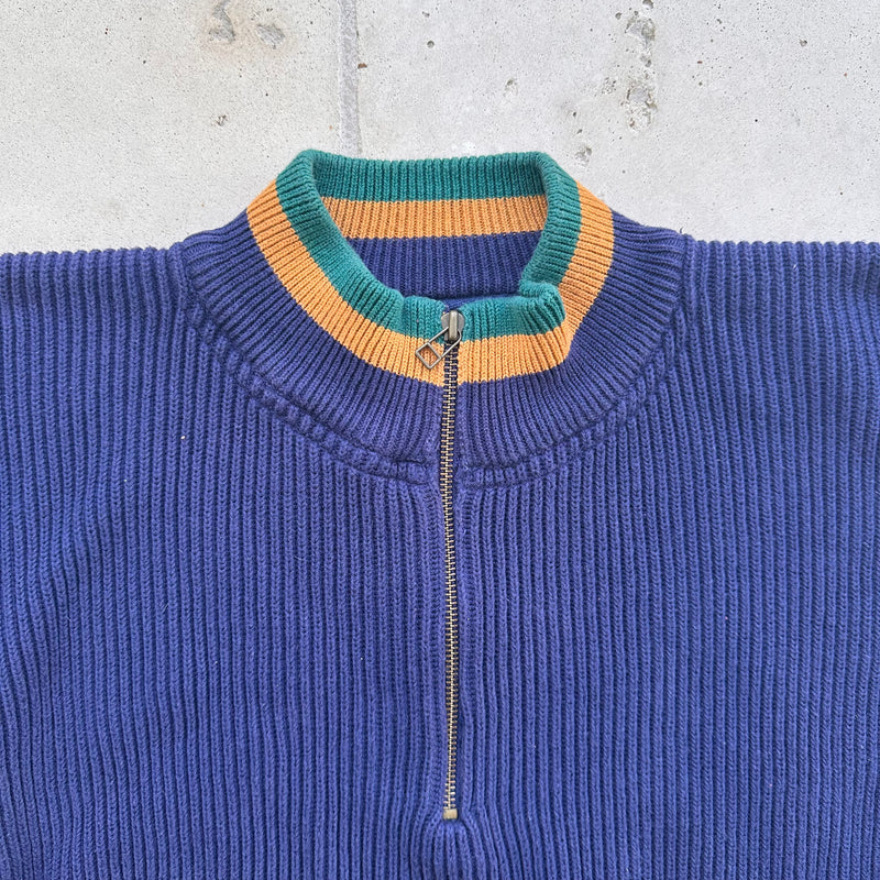 1990’s Eddie Bauer Cotton Quarter Zip Sweater Large