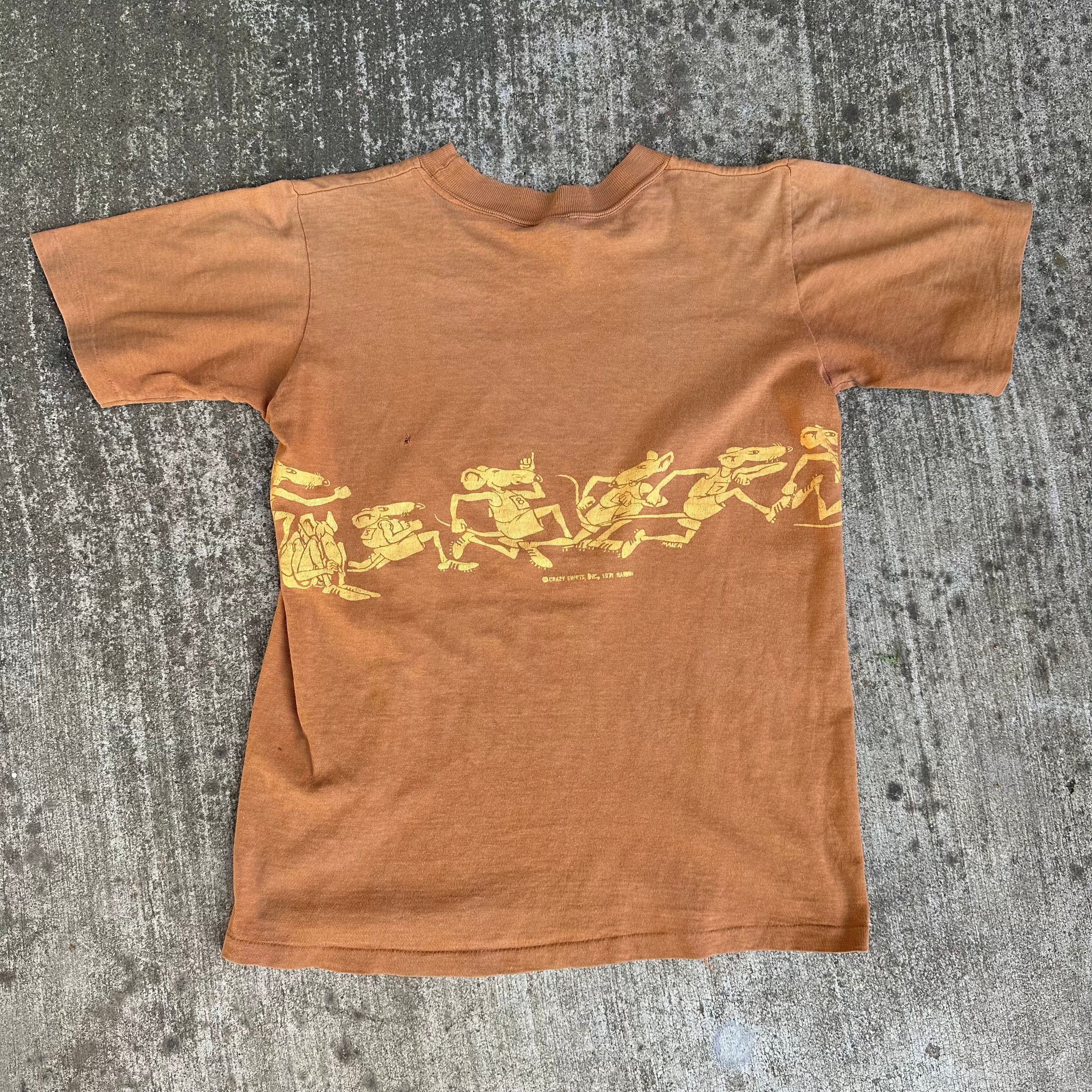 1970’s Crazy Shirts Rat Race Weed T-Shirt Small