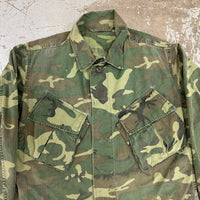 1960’s Vietnam War Poplin ERDL Camo Jungle Jacket Small Regular