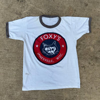 1970’s Foxy’s Cycle and Ski Ringer T-Shirt Small