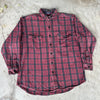 1990’s Old School Plaid Cotton Flannel Shirt