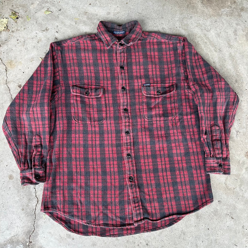 1990’s Old School Plaid Cotton Flannel Shirt
