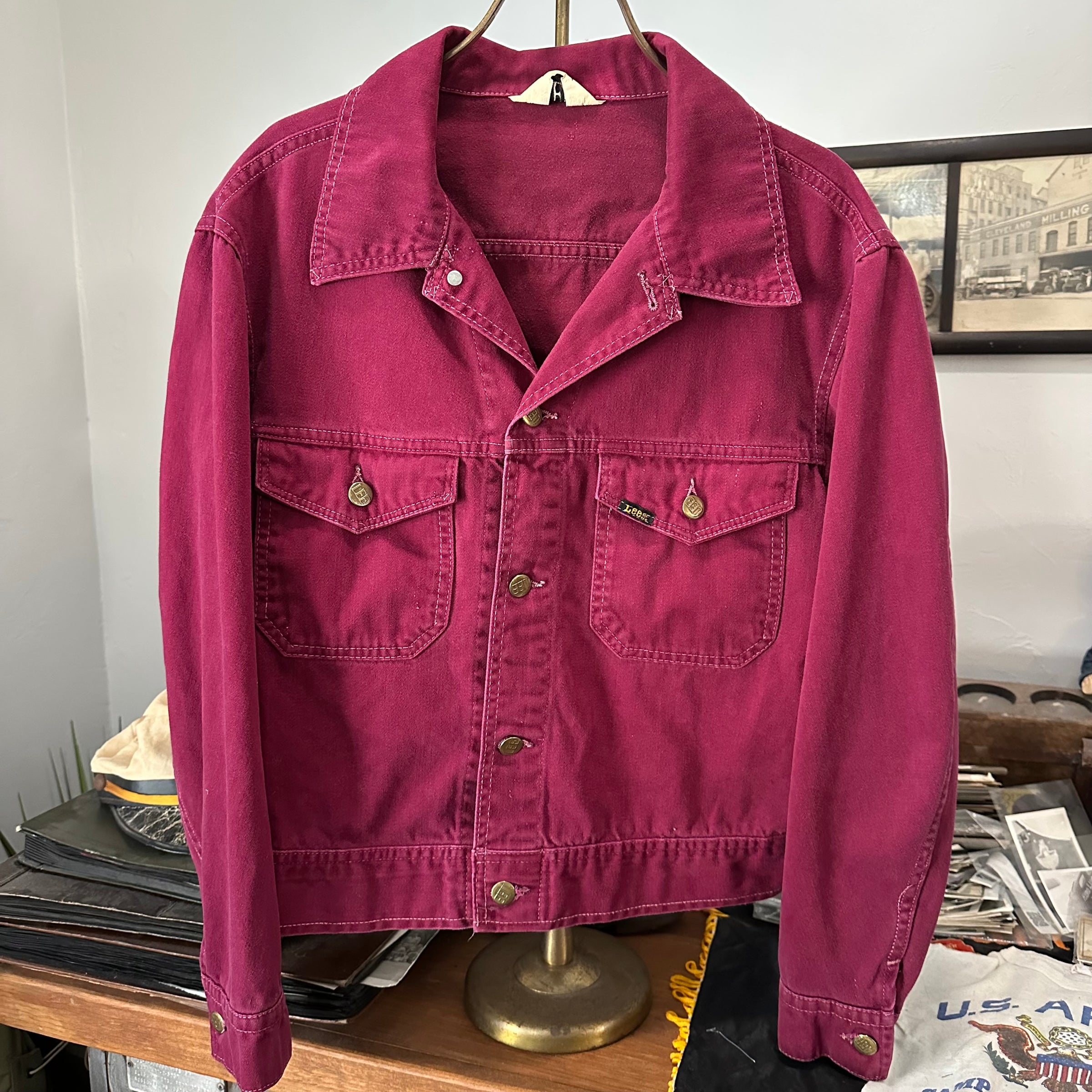 1970’s Burgundy Lee Moleskin Jacket