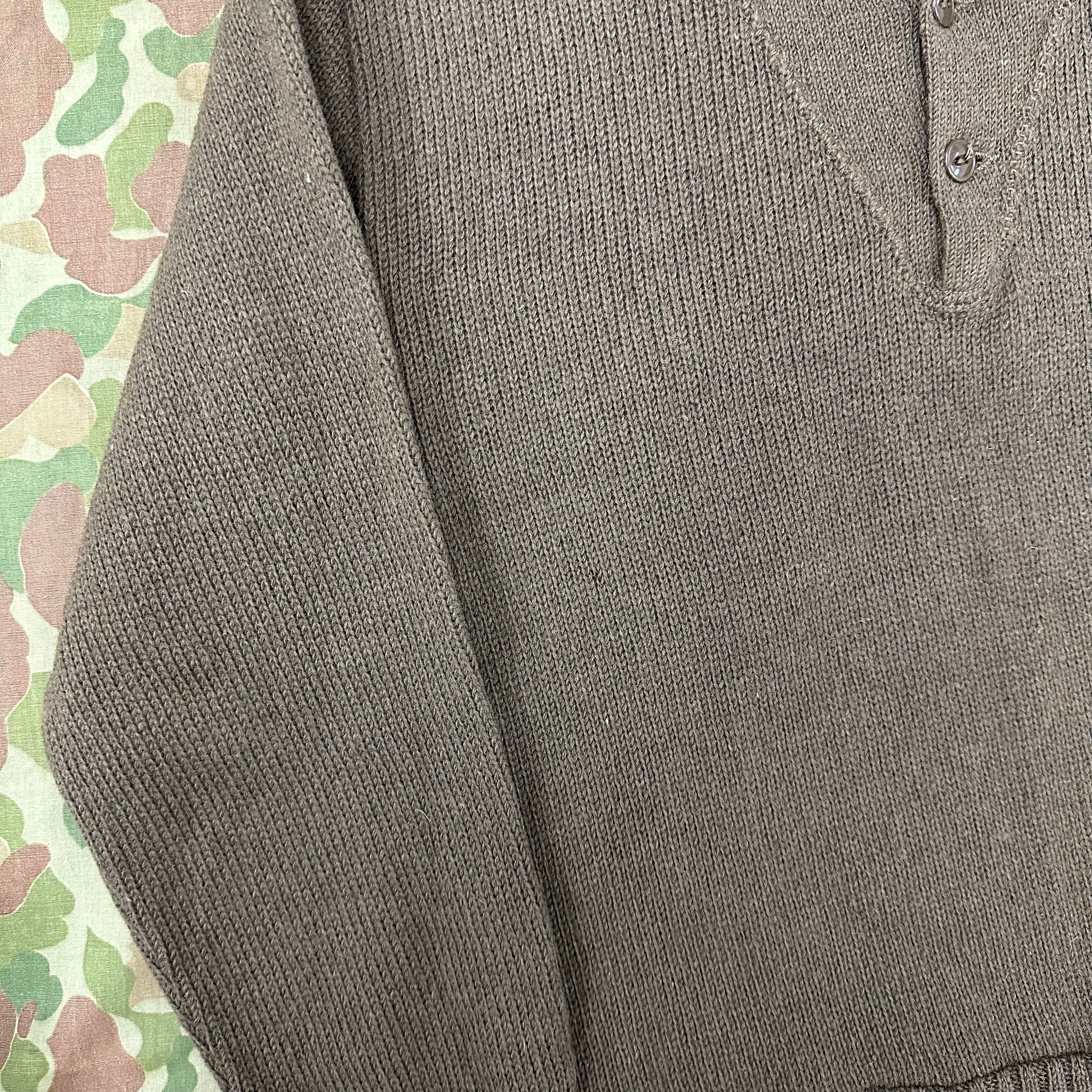 1940’s Mint WWII US Army 5 Button Wool Sweater
