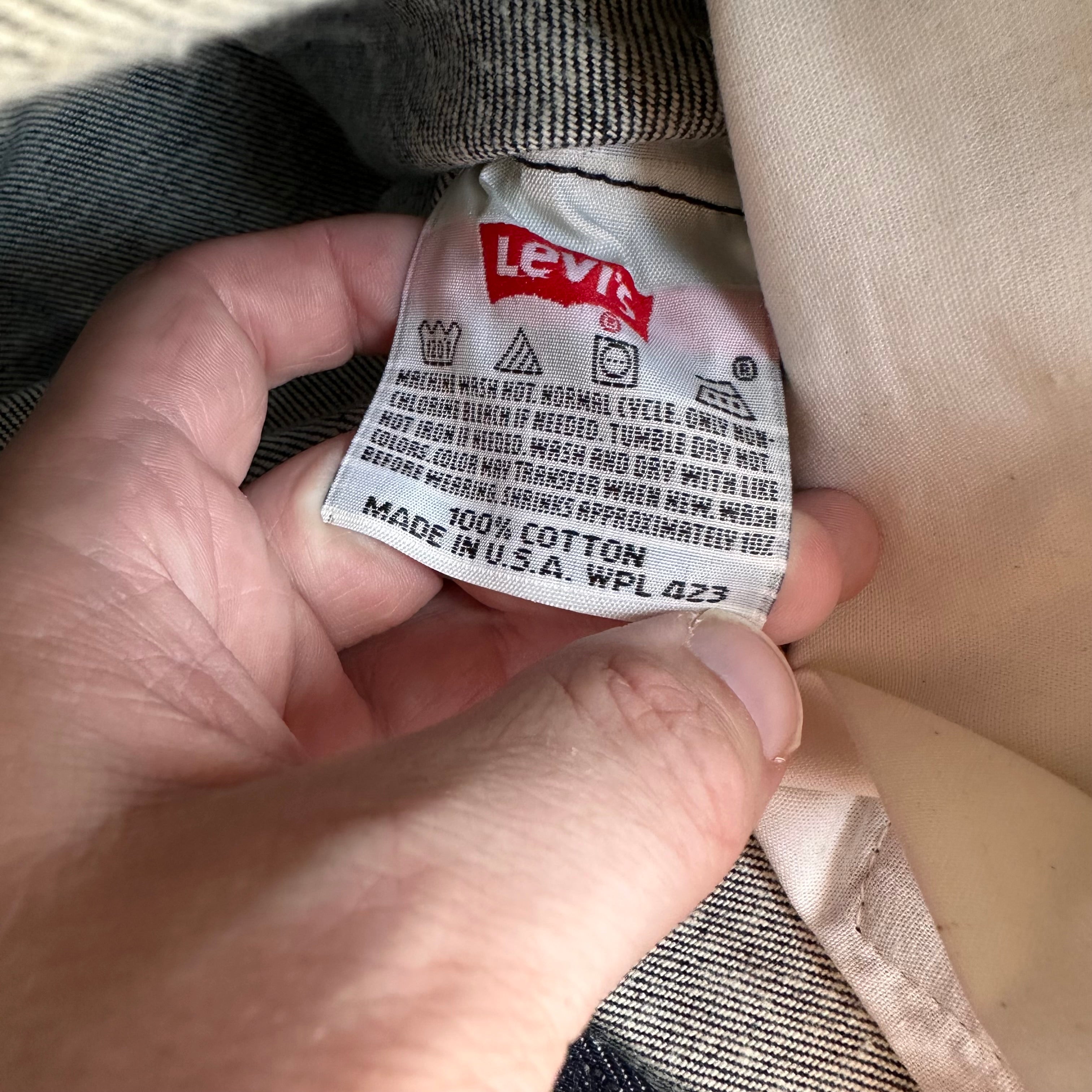 1990's Deadstock MiUSA Levi's 501 Shrink to Fit Denim Jeans Tagged