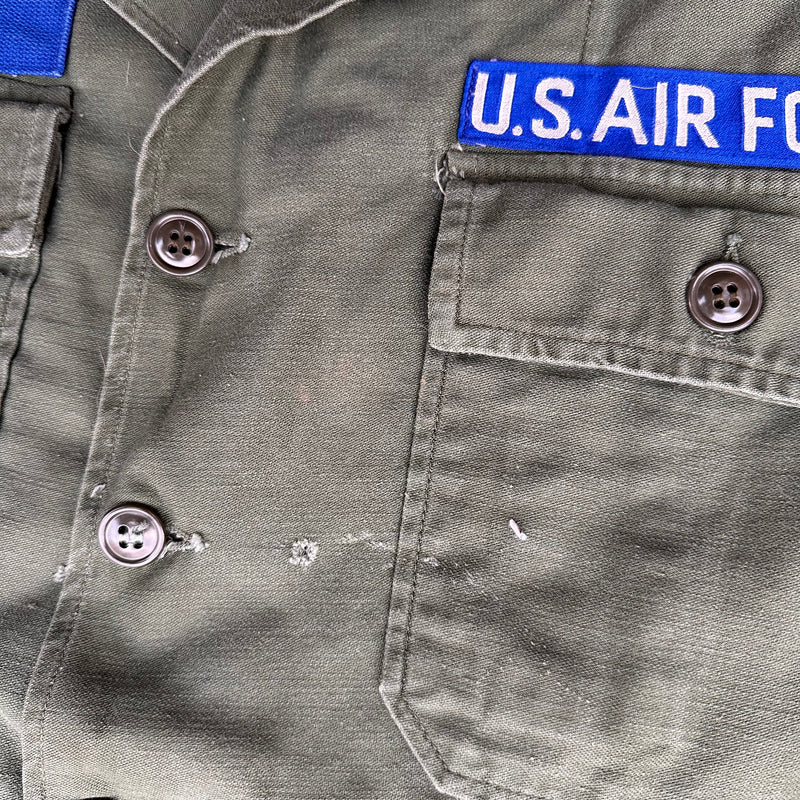 1960’s Patched USAF Fatigue Shirt Large