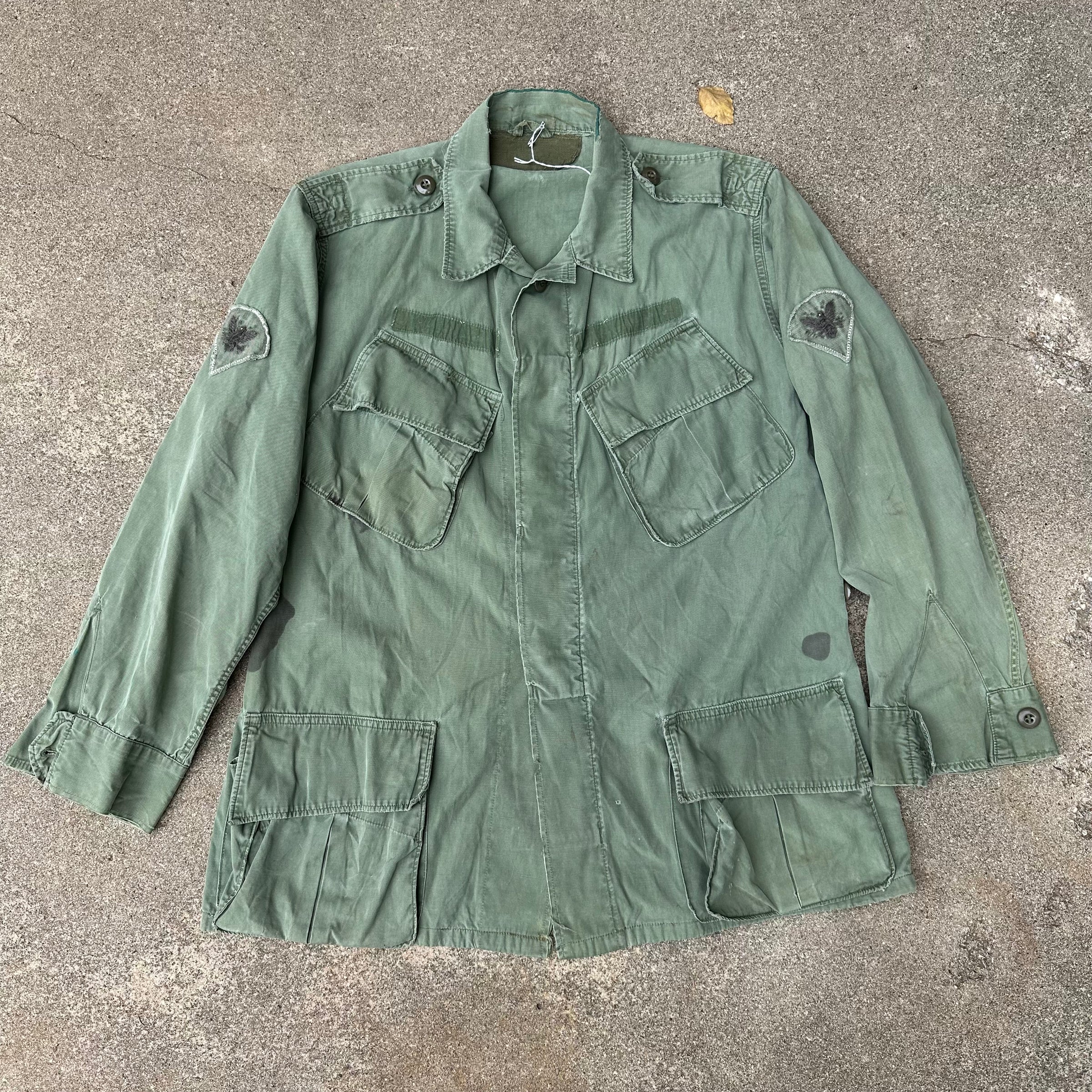 1960’s Vietnam War Second Pattern Poplin Jungle Jacket Large Regular