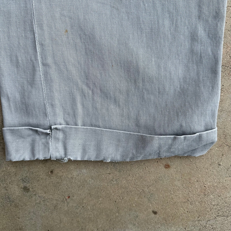 1950’s Anthony’s Buckhide Grey Sailcloth Cotton Work Pants 30” Waist