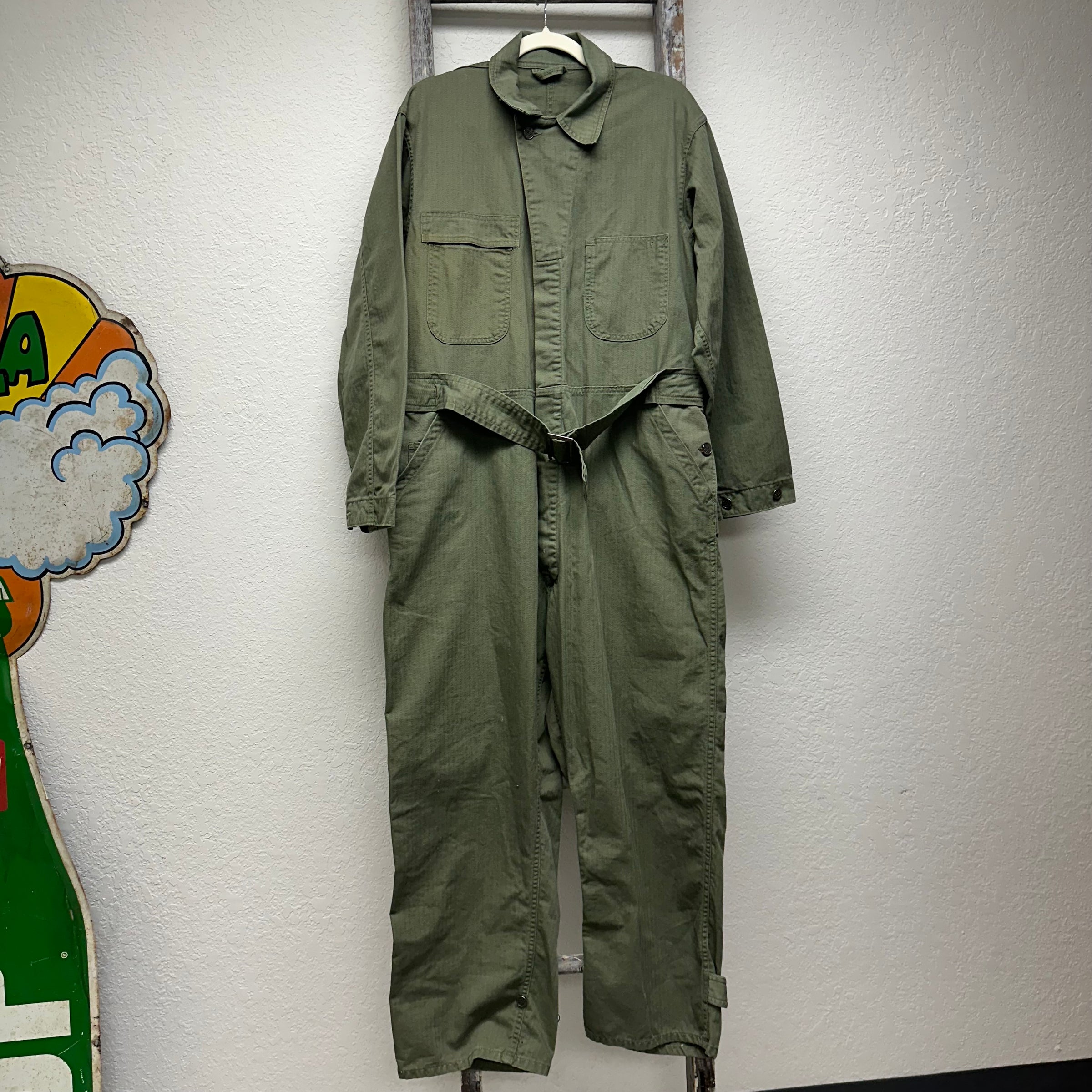 1940’s WWII Mint US Army HBT Coveralls Size 42R