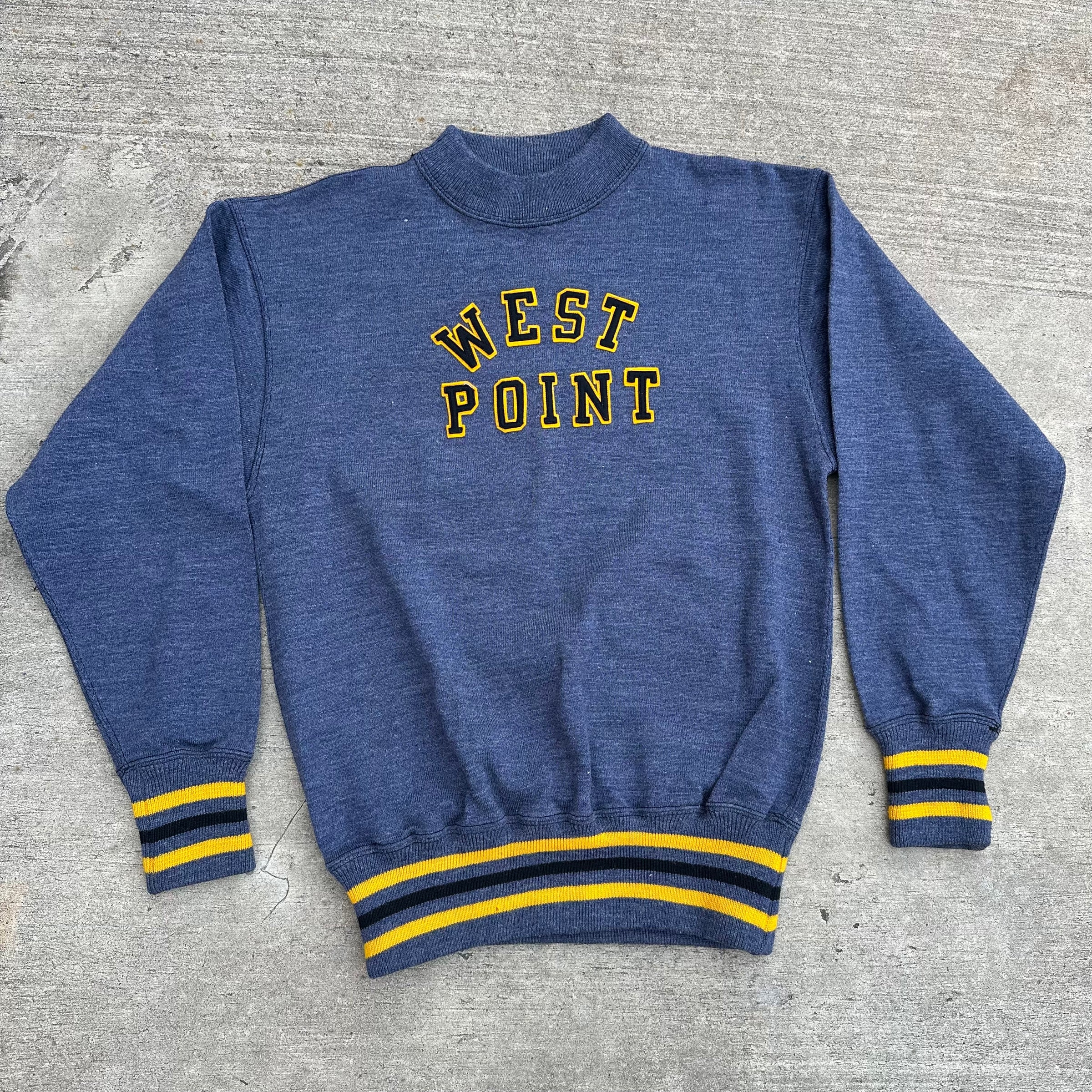 1930’s Deadstock West Point Military Academy Rayon/Wool Blend Sweatshirt Size 42