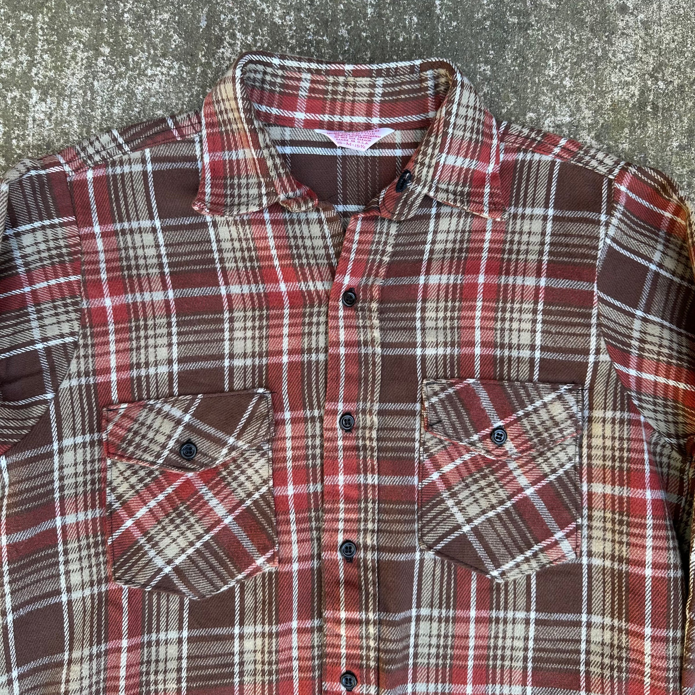 1970’s Frostproof Woven Cotton Flannel Shirt Medium