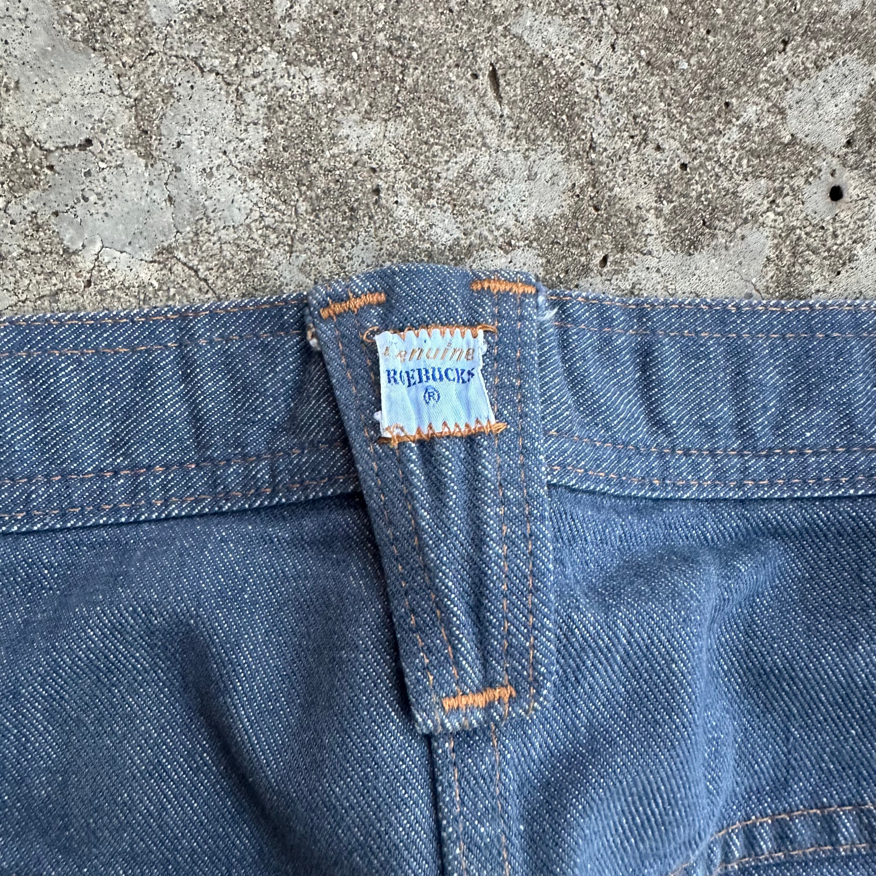 1960's Roebucks Frog Pocket Denim Jeans 36” Waist – Little