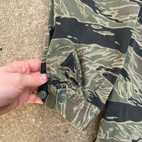 1960’s Vietnam War Silver Tiger Stripe Shirt Size A-M