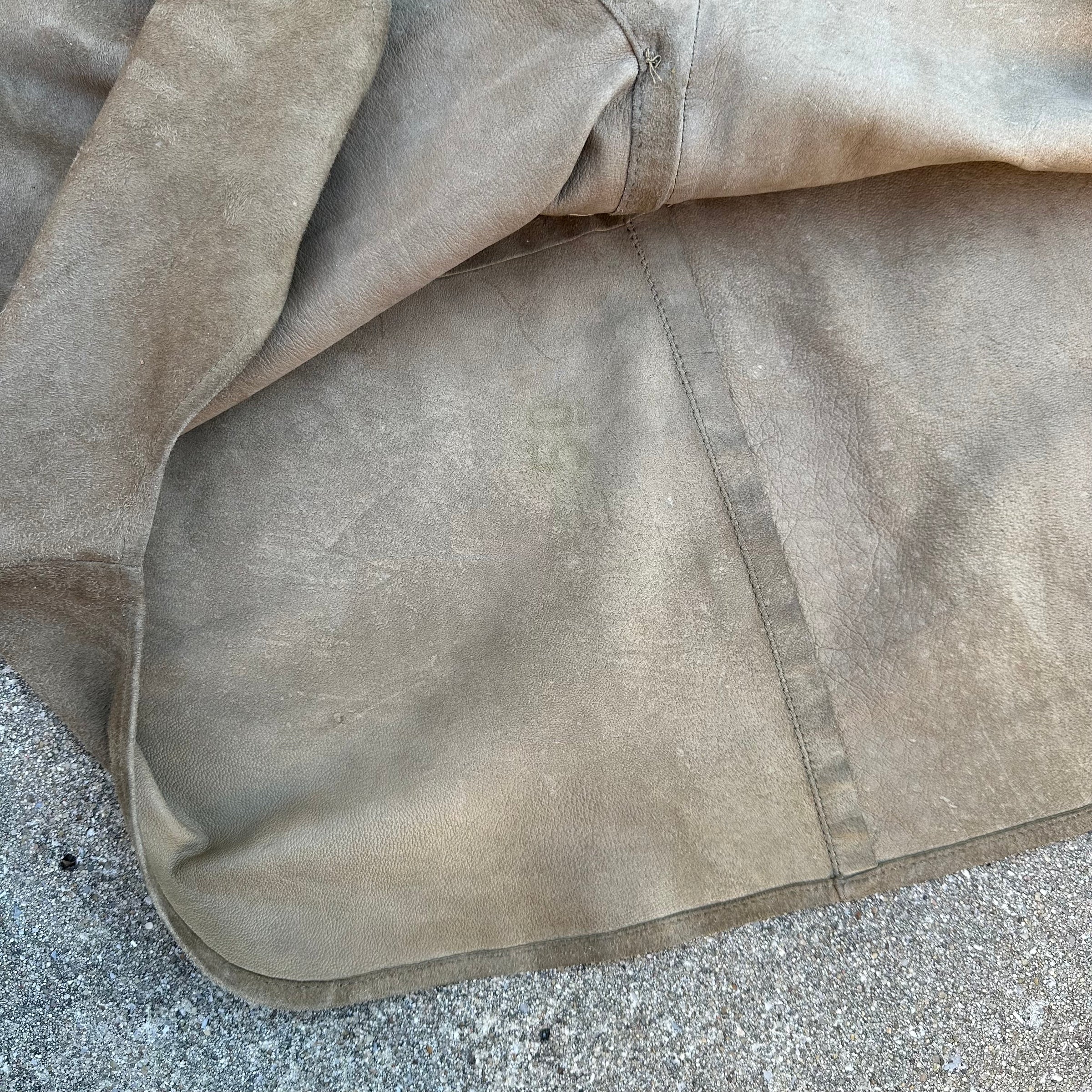 1980’s Polo Ralph Lauren Suede Leather Work Shirt Medium