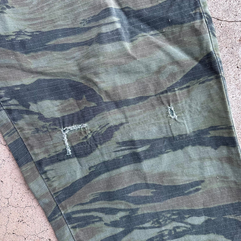 1970’s Civilian Tiger Stripe Camo Fatigue Pants 40” Waist