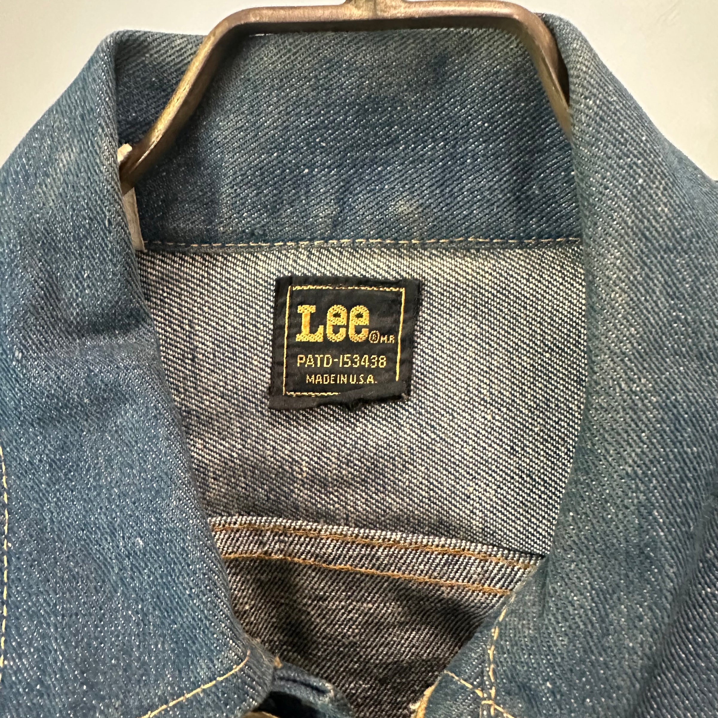 1970’s Deadstock/Mint Lee 101J Denim Jacket With Harley Davidson Patches