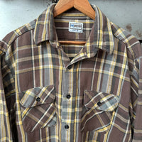 1970’s/80’s Five Brother Woven Cotton Plaid Flannel Shirt XXL