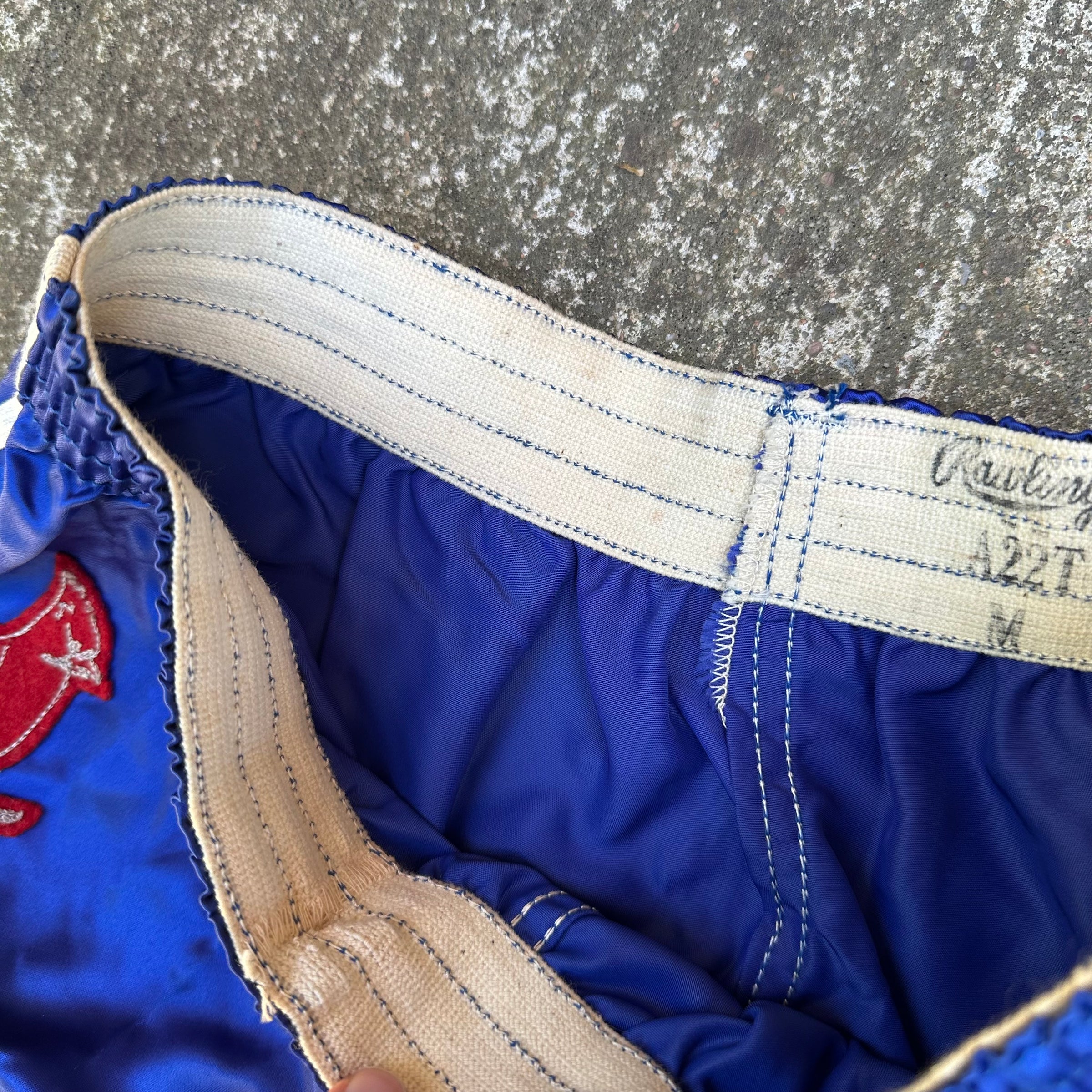 1960’s Rawlings Cardinal Patch Satin Athletic Shorts 23” - 35” Waist