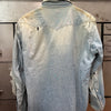 1960’s Wrangler 27MW Chambray Pearl Snap Western Shirt M/L