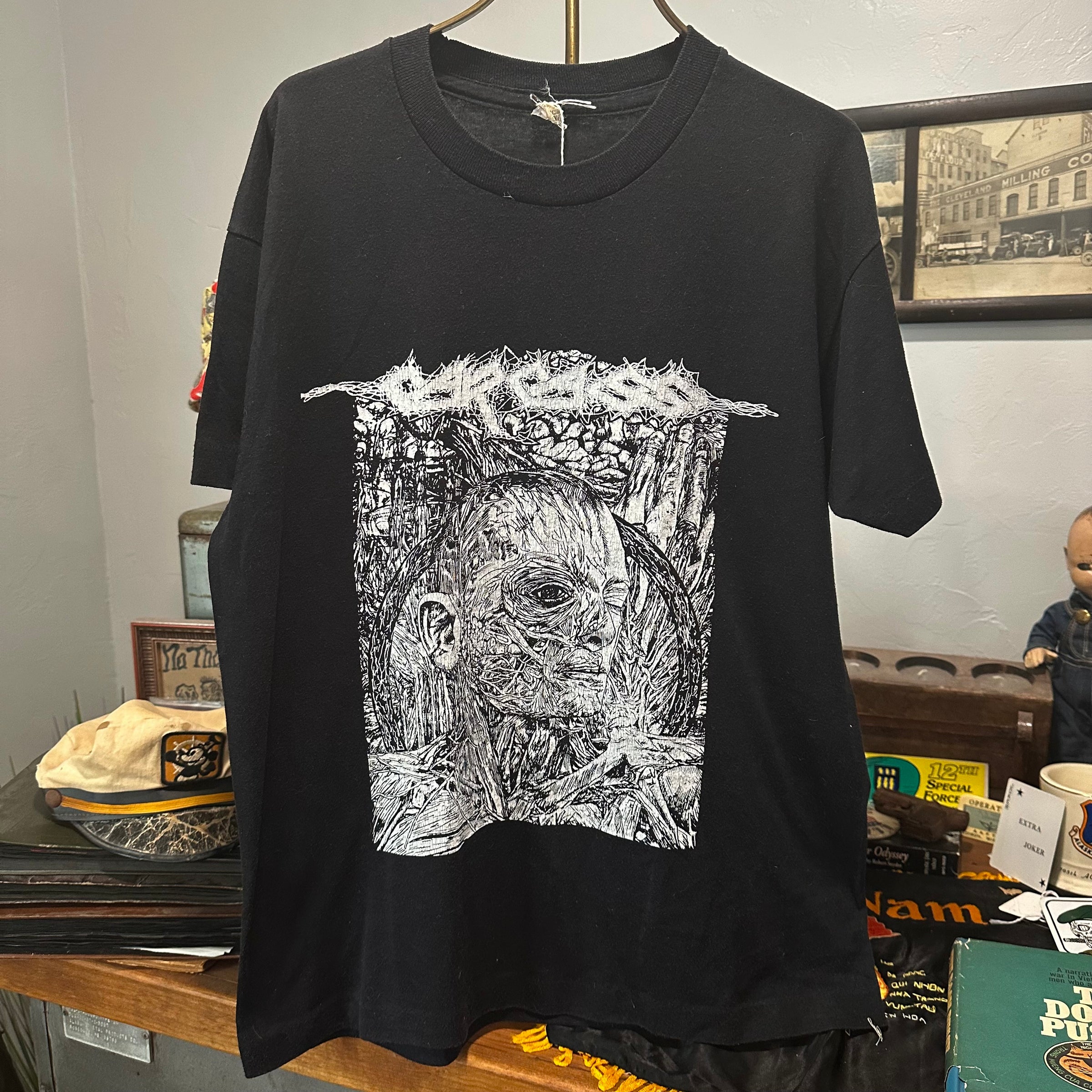 1990 Carcass Dutch Dissection Tour T-Shirt Large