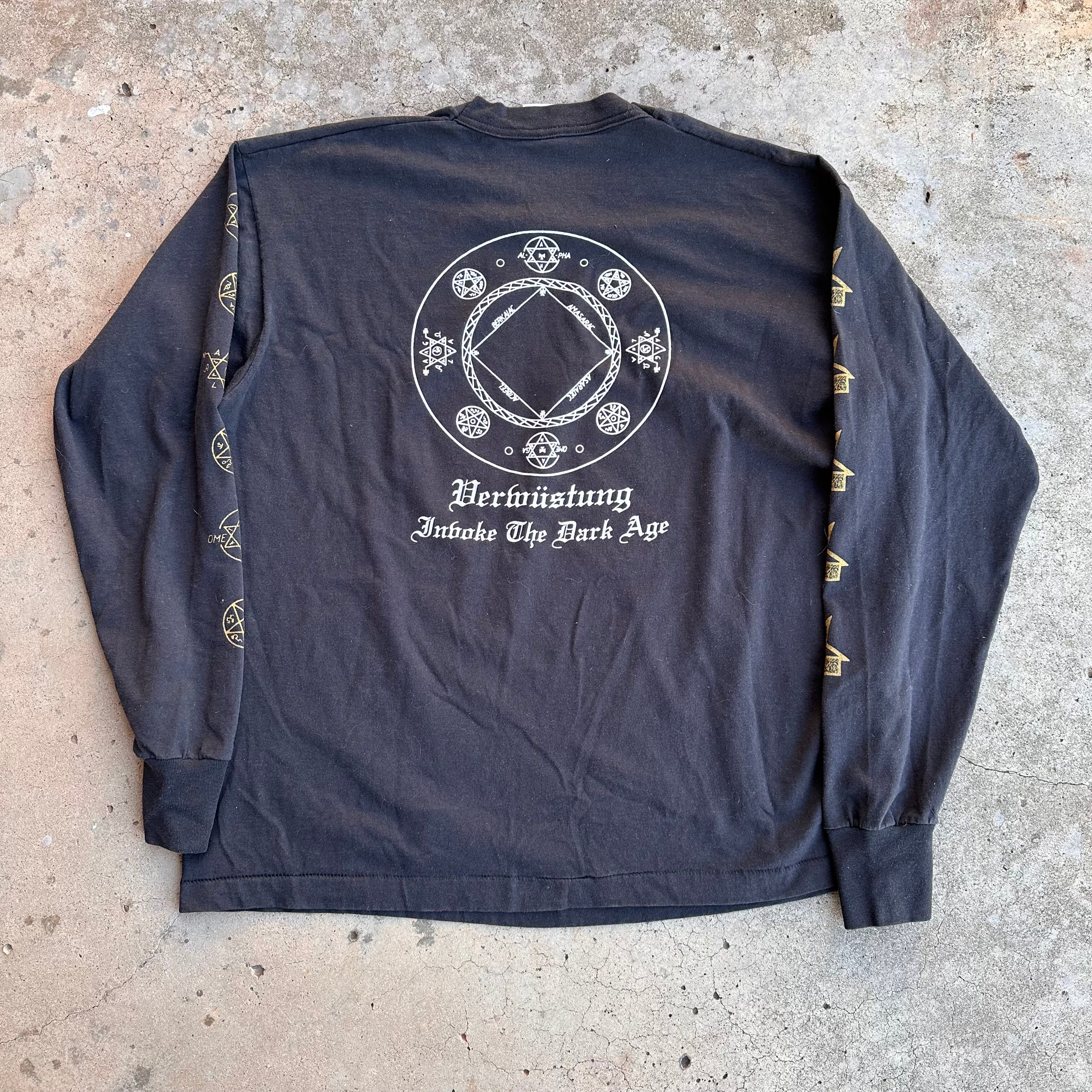 1995 Abigor Verwüstung: Invoke the Dark Age Album Longsleeve T