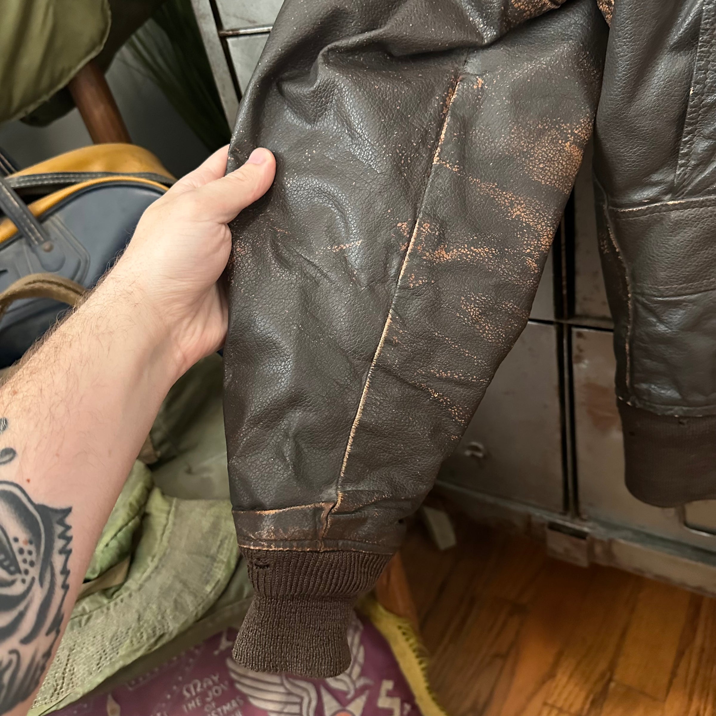 1980’s USN G-1 Leather Flight Jacket Size 44