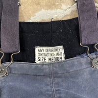 1940’s WWII USN Blue Deck Overalls Size Medium