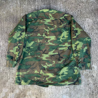 1960’s Vietnam War Poplin ERDL Camo Jungle Jacket Large Regular