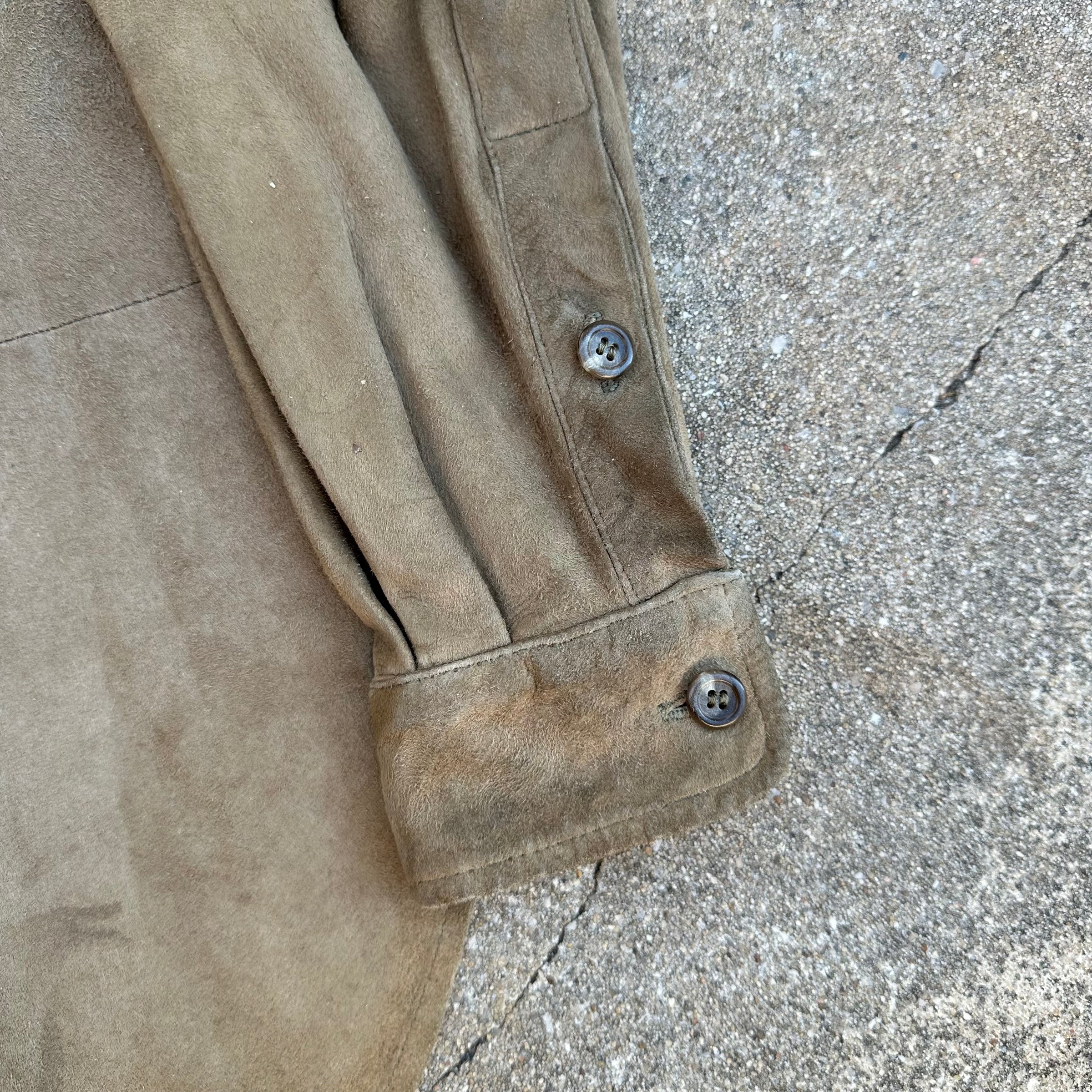 1980’s Polo Ralph Lauren Suede Leather Work Shirt Medium