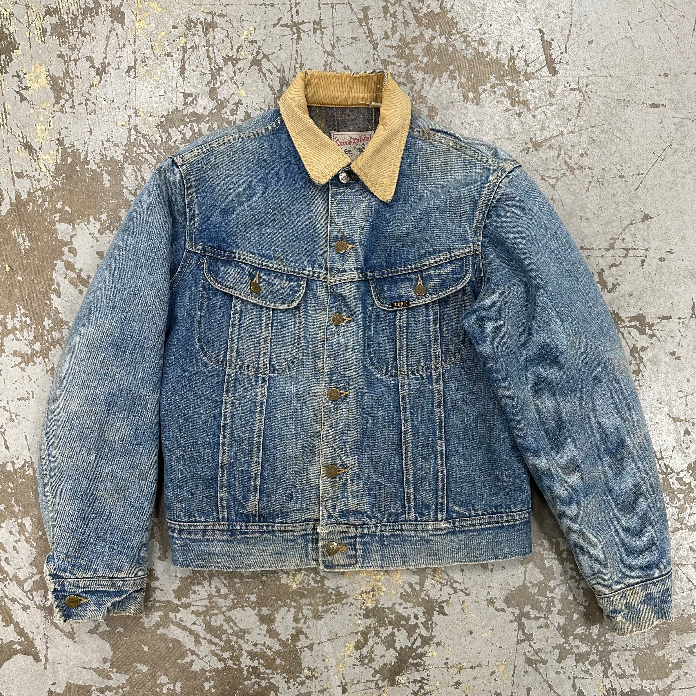 1970’s Lee Storm Rider Blanket Lined Denim Jacket 23” Chest