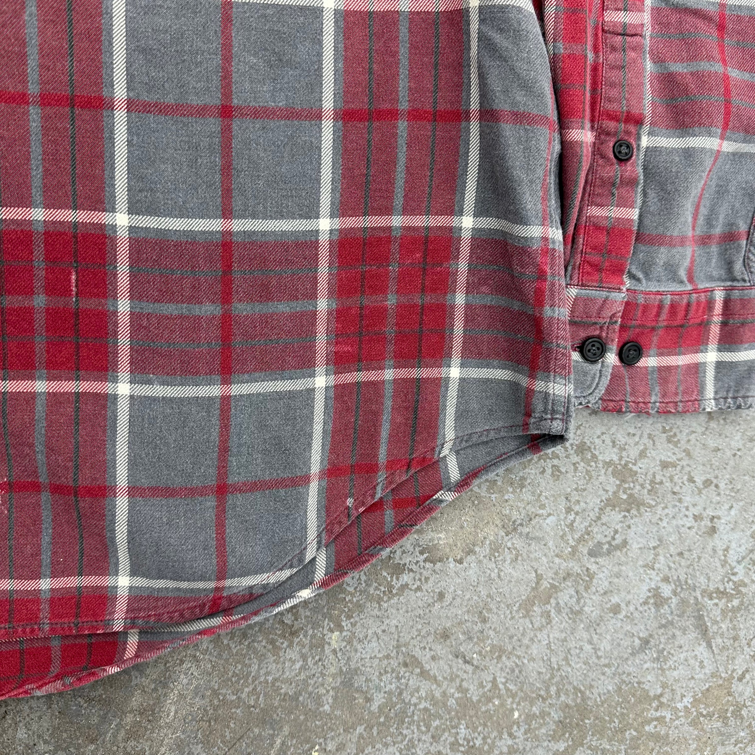 1990’s Land’s End Plaid Cotton Shirt Large