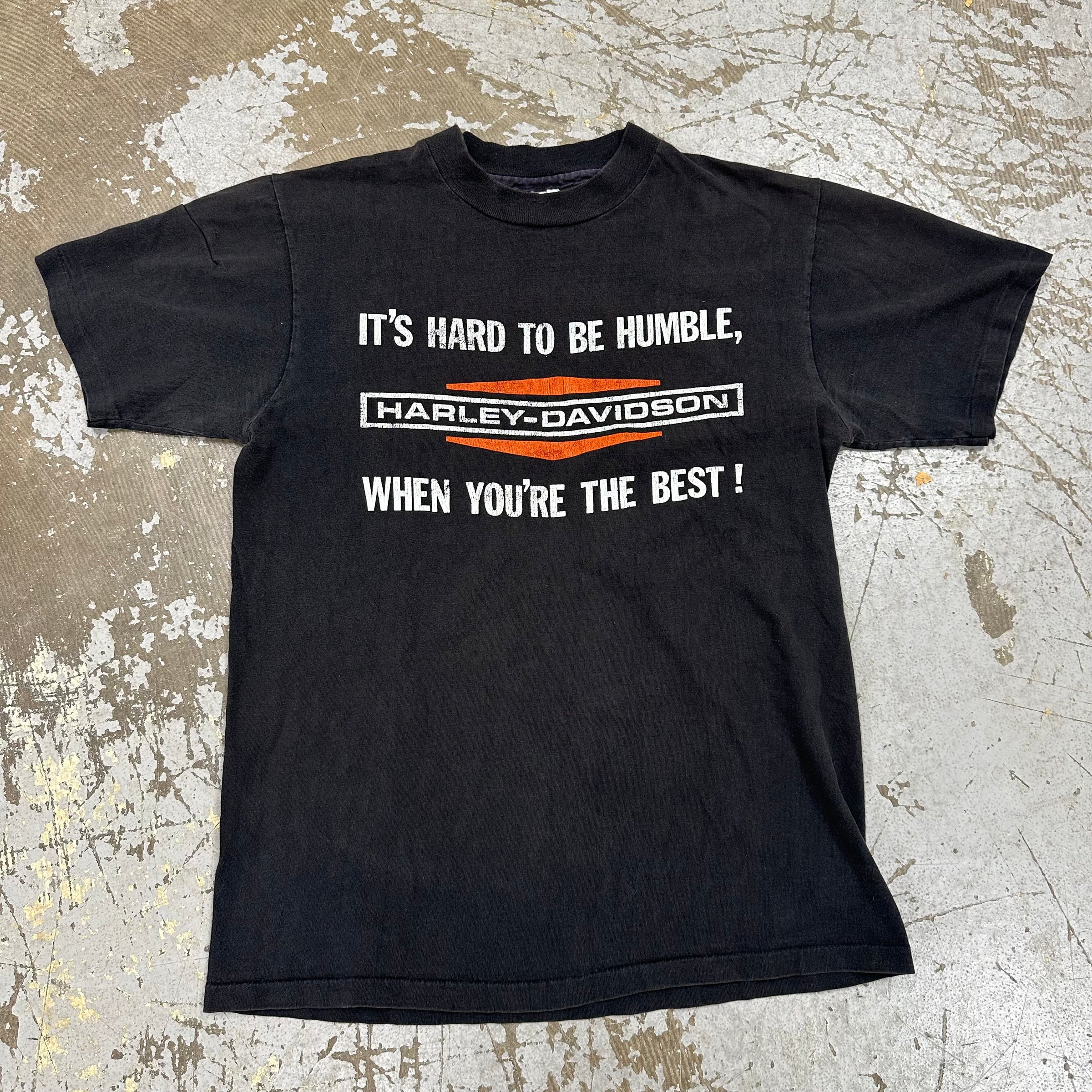 1980’s Harley Davidson It’s Hard To Be Humble T-Shirt Medium
