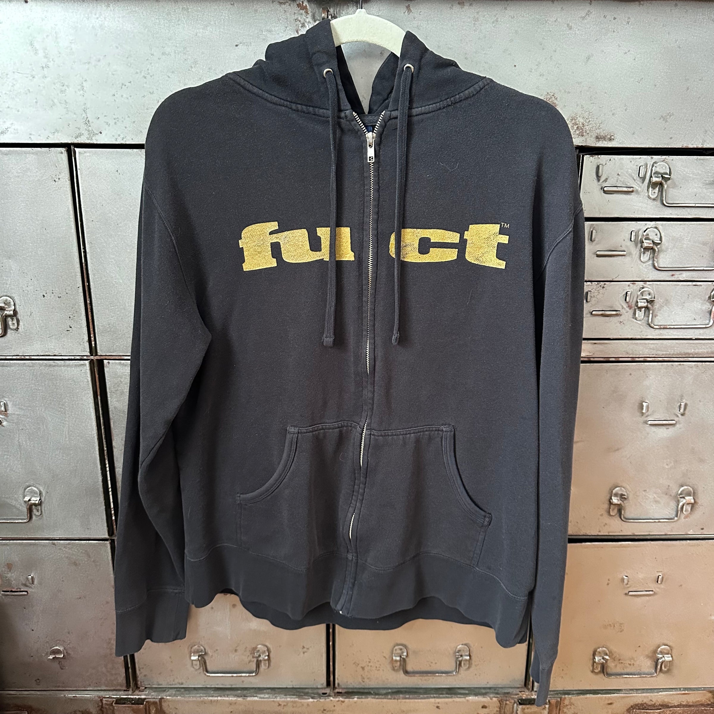 2000’s Fuct LV Monogram Ape Zip Up Hooded Sweatshirt Large