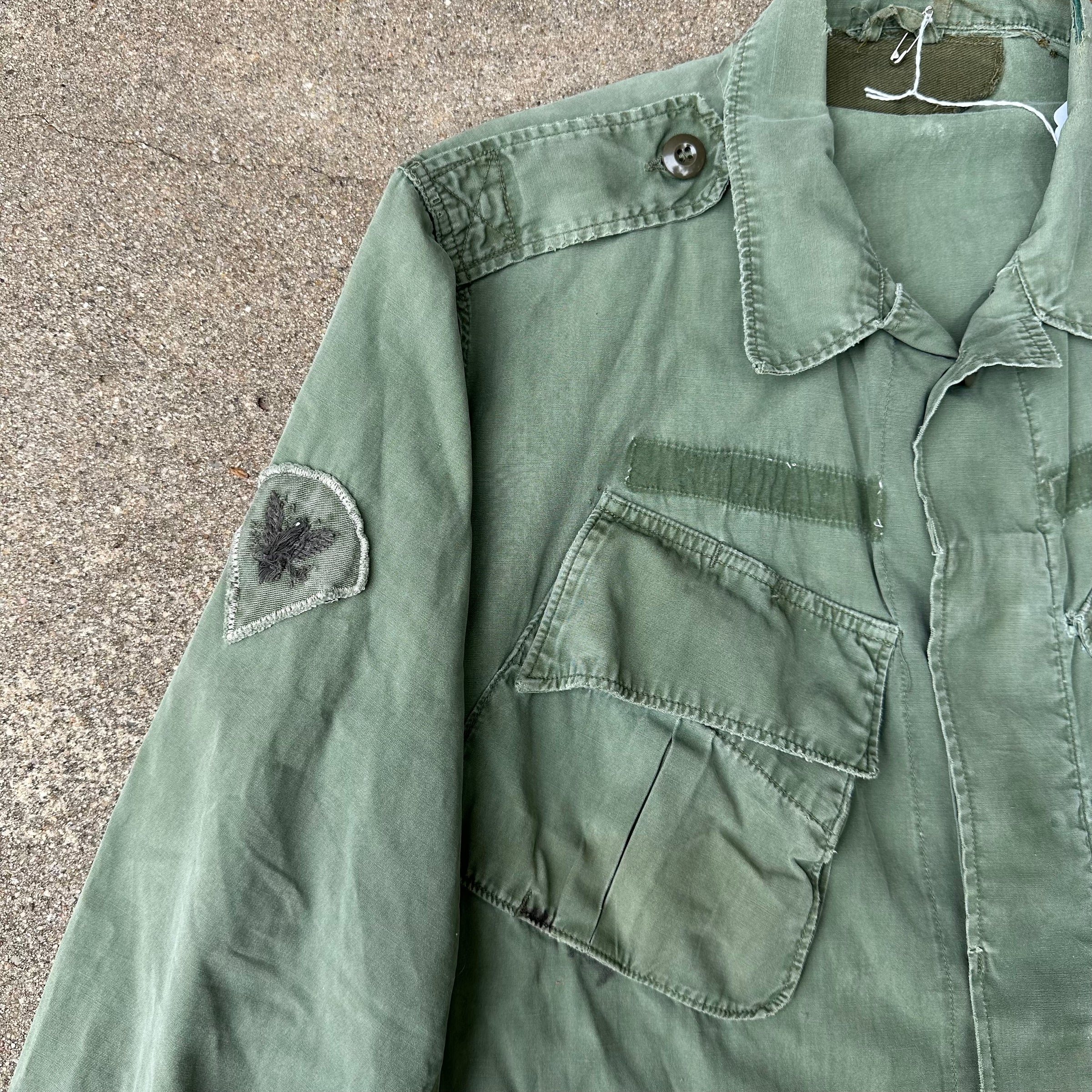 1960’s Vietnam War Second Pattern Poplin Jungle Jacket Large Regular