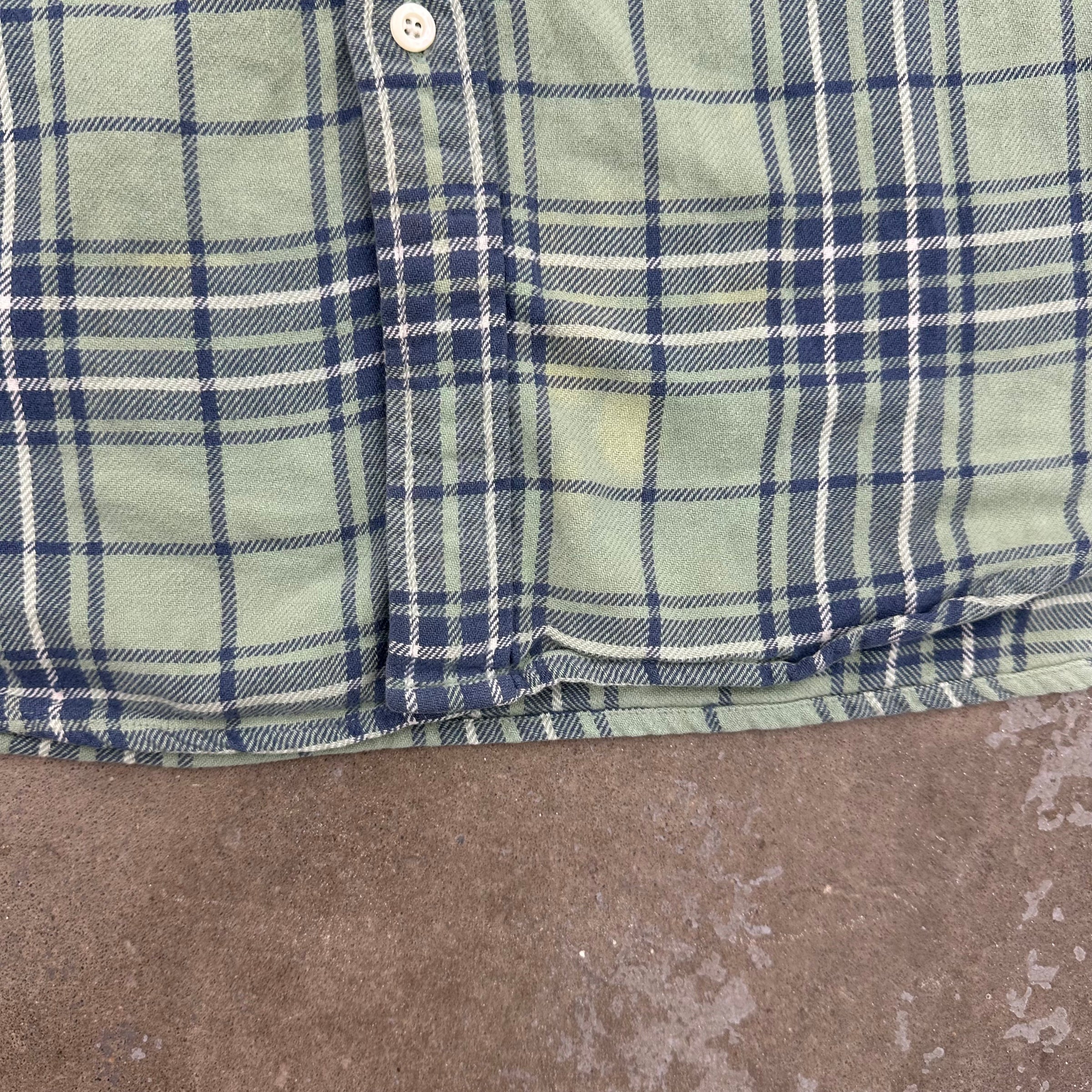 1990’s Gap Plaid Cotton Flannel Shirt XL